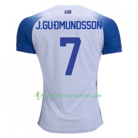 Günstige Fußballtrikots Island J.Gudmundsson 7 WM 2018 Auswärts-trikot kaufen
